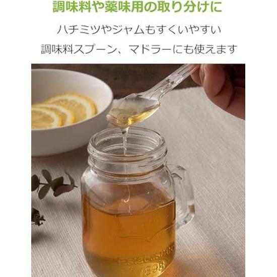 Strix Design Disposable Mini Spoons Made Japan Commercial Use 300 Pieces (set 100 X 3) 10cm Clear Easy-to-use Size Plastic Dessert DR-483.