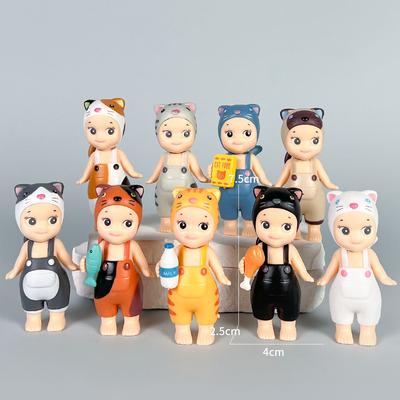 9pcs/set Cat Angel Life Action Figures Toys Ornaments Dolls for Fans Birthday Christmas Gifts