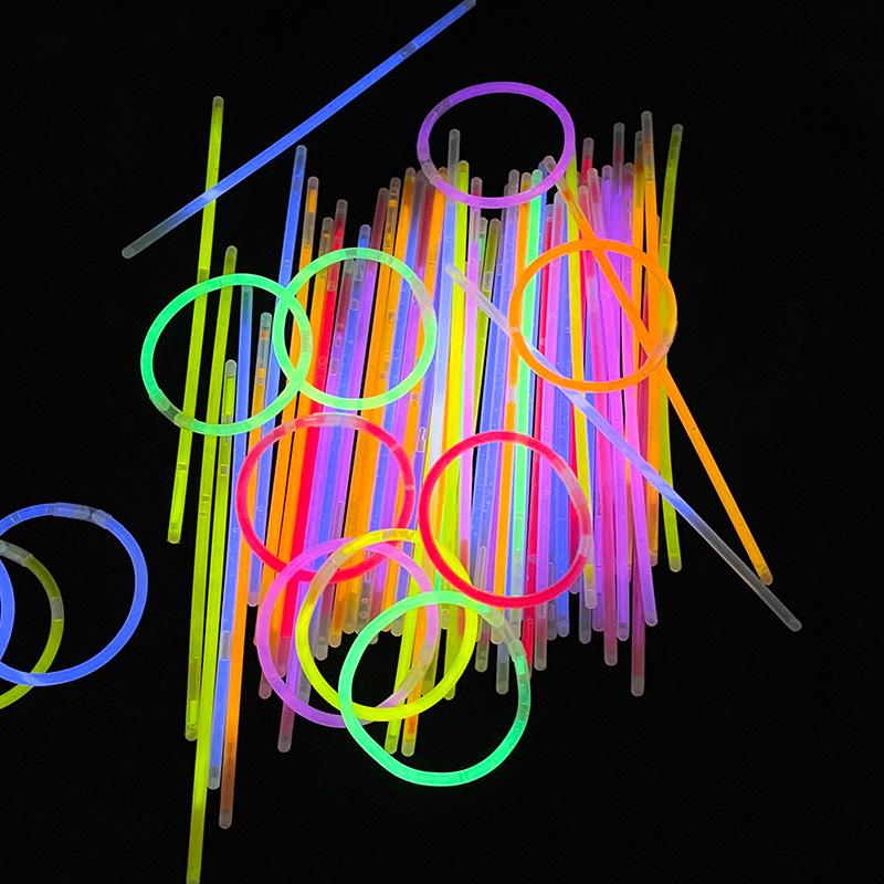 Seven-Color 0.45mm Super Bright Fluorescent Stick - Glow Stick for Festival Party Dancing and Dress-up Props.