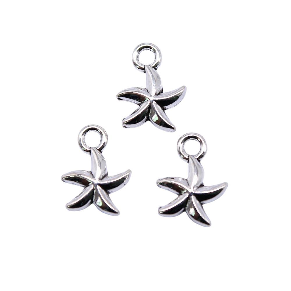 Starfish Charms Multi Color Metal Pendants For Beach Themed DIY Jewelry Accessories