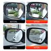 2025 New Frameless Vehicle Mirror 360 Rotation Quick Mount Blind Spots for Blind Spots