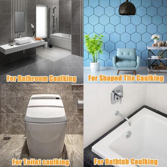 6Pcs/Set Silicone Caulking Tools 3-in-1 Glass Glue Remover Knife Angle Scraper Replaceable Sealant Scraper Seam Repair Silicone Tool