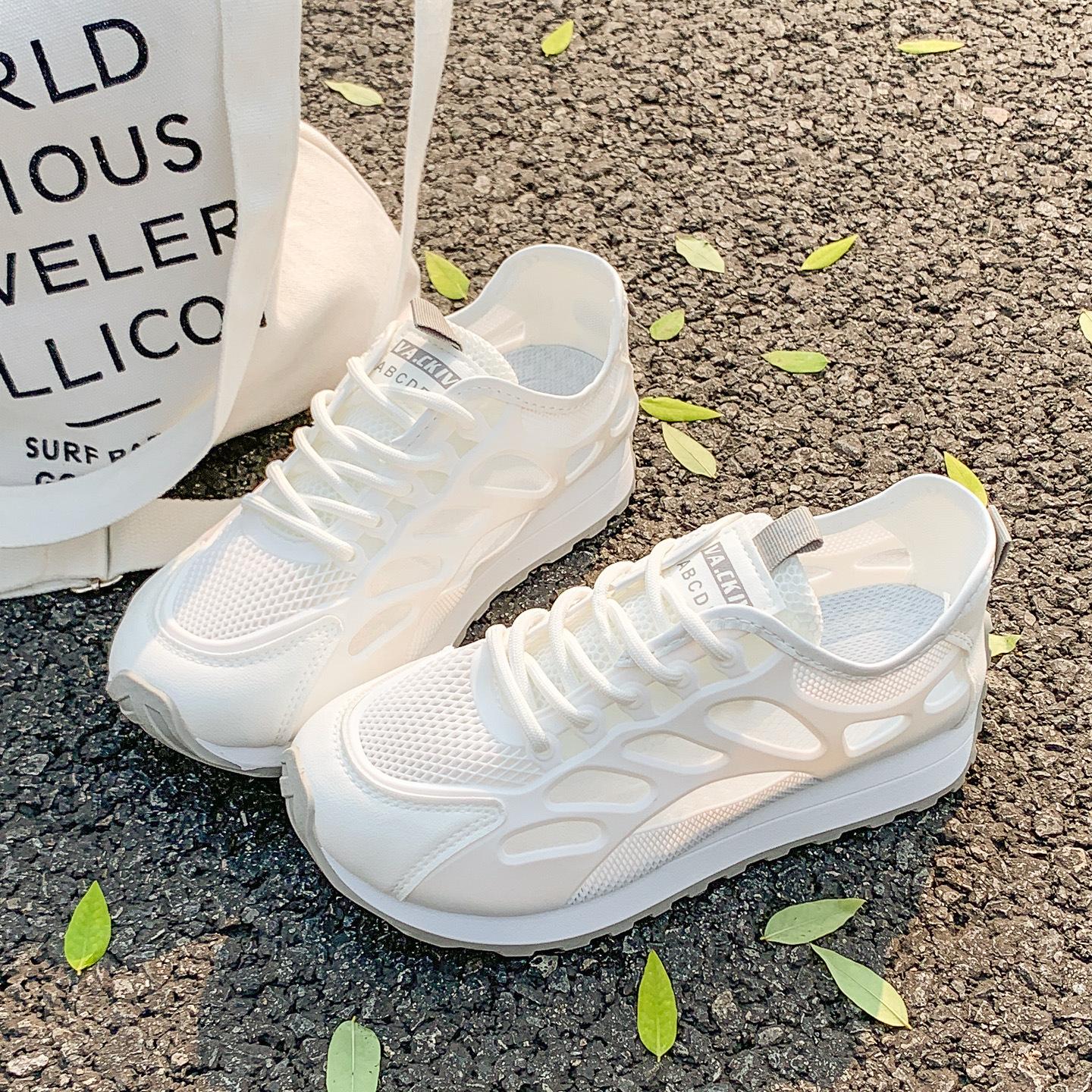 

Factory direct sales mesh breathable sports women s shoes 2025 summer new thick-soled lightweight Forrest Gump shoes sports and leisure shoes 35 серый