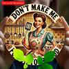 2d Flat 20*20cm, Vintage Kitchen Logo "Don't Make Me Poison Your Food" Wooden Mural for Home, Restaurant, Bar, Cafe, Garage, Dining Area
