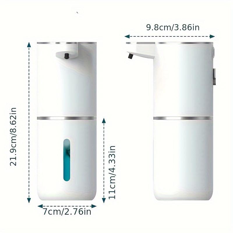 1pc Automatic Soap Dispenser 380ml/13.5oz Touchless Sensor Foaming Soap Dispenser USB Rechargeable For Bathroom & Kitchen