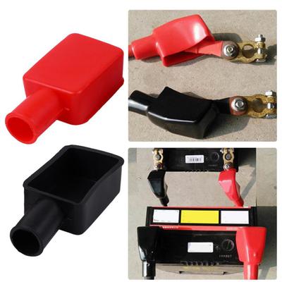 2Pcs Useful Universal High Toughness Terminal Covers Positive Negative Top Post Protection for Vehicle