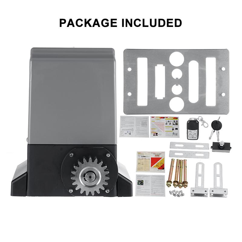 Heavy Duty Automatic Electric Sliding Gate Motor Opener Remote Control Sliding Door Machine Access Control 2000kg 1200W 220V