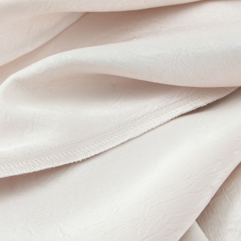 Kaslead New Women clothes Western Style Fashion Backless Silk Satin Texture Midi Dress 8307907