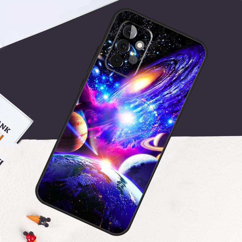 Space Solar System Planets Universe Case For Samsung Galaxy A13 A35 A15 A55 A53 A33 A36 A56 A26 A16 A22 A32 A52 A54 A34 A05 A06
