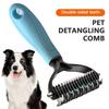 Cat Dog Detangling Comb Grooming Brush with Anti-Slip Handle for Cleaning Hair Pet Cleaning Supplies