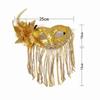 Mysterious Half Face Mask Tassel Design Party Mask Fashion Fox Mask  Masquerade