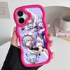 HSR Robin Wavy Edge TPU Mobile Phone Case for iPhone 17 16 15 14 13 12 11 Air Pro Max Plus Colorful Cover