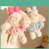 Princess Style Cartoon Bunny Plush Toy With Keychain For Girls Gift And Bag Decor