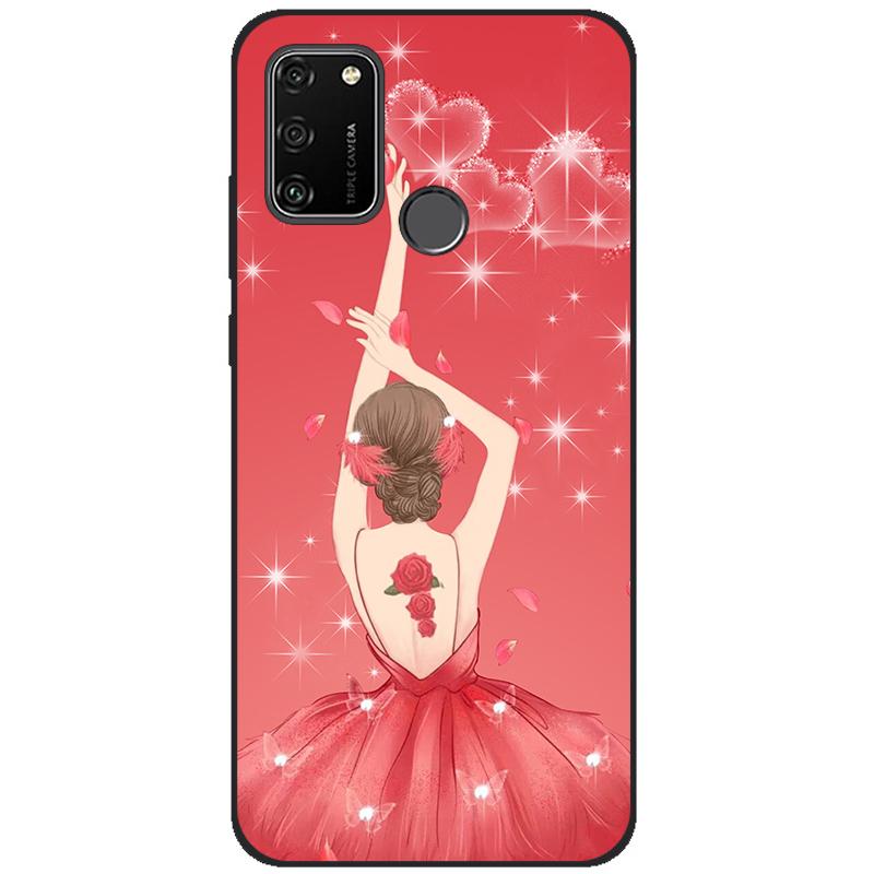 For HONOR 9A Case 6.3" Soft Silicon Tpu Phone covers On Huawei Honor 9A 9 A MOA-LX9N Back Bag Funda Shell black tpu case