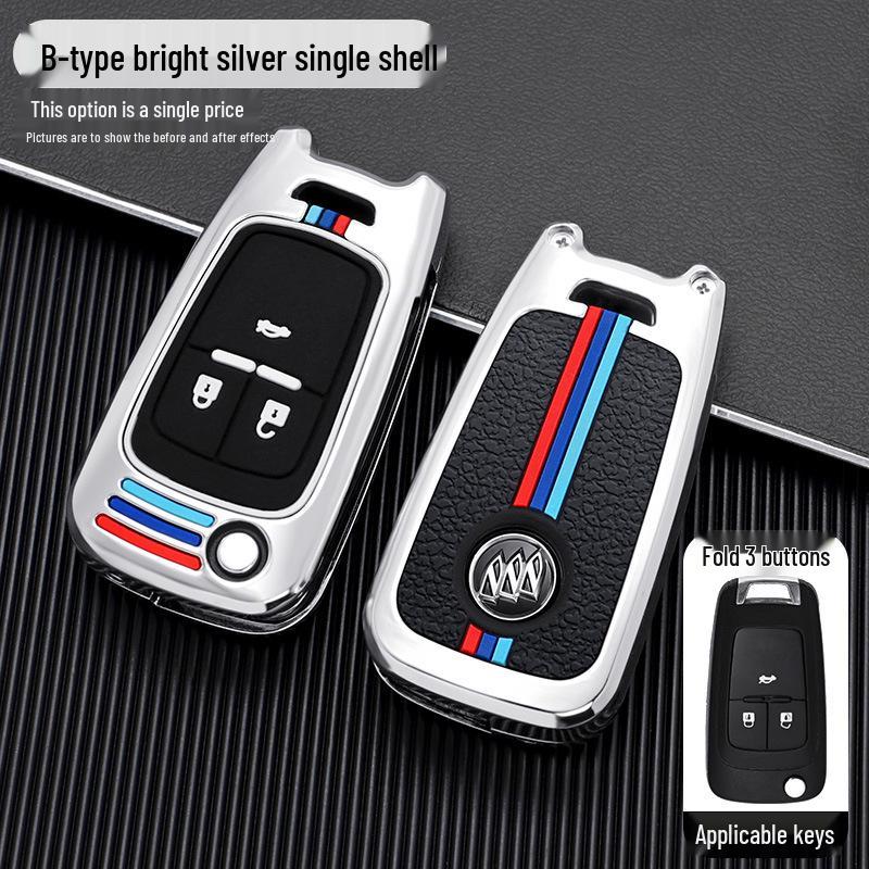 Buick Car Key Case Cover for Models: New Excelle, Verano, GT, Velite, Envision, Enclave, GL8, LaCrosse, GL6, Encore