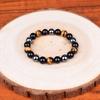 Naturalne Bransoletki z Koralików Tygrysie Oko Obsydian Hematyt Męskie Magnetyczne Ochrona Zdrowia Bransoletki Równowagi Damskie Lecąca Biżuteria dla Duszy