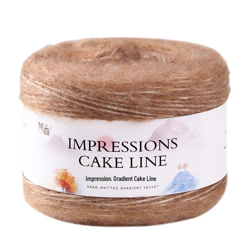 Impression Gradient Silk Wool Mohair Yarn Ball for Hand-Knitting & Crochet