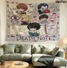 Arazzo da Parete Death Note Appeso Estetico Coperta in Tessuto Stampato Arazzi Decorativi per Camera da Letto Soggiorno Decorazioni per la Casa