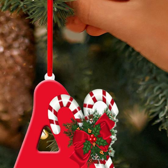 Christmas Acrylic Letter Hanging Decoration Car Rearview Mirror Xmas Tree A to Z Alphabet
