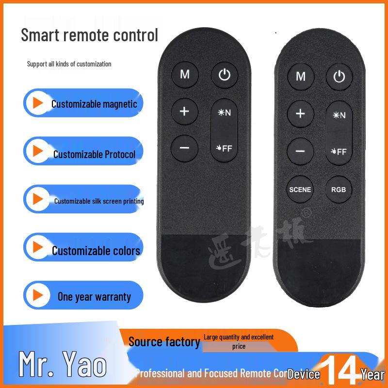 Infrared RF433M Remote Control for Small Home Appliances - 3, 4, 6, 8-Key Massager Version.