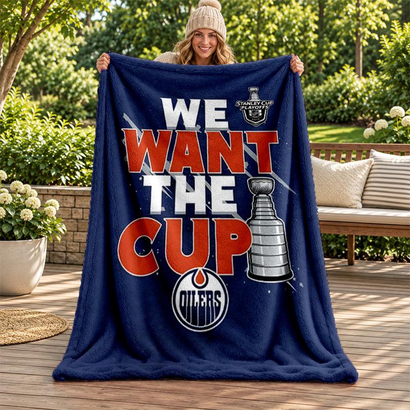 Edmonton Oilers filt Flanellfilt Mjuk Mysig Plyschpläd för Soffa Säng Lättvikts Heminredning Gåvor till Jul olika högtider