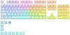Glorious Polychromatic RGB Keycaps, Translucent, Cherry Profile, US ANSI English Layout, 115 Keycaps, GLO-KC-POLY-RGB KB760