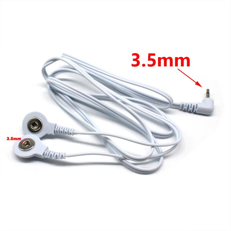 2 Way+4-Way Machine Massager Button Cable Electrode Electrode PadsStandard Connection Massage for TENS Unit Lead Wires Cables