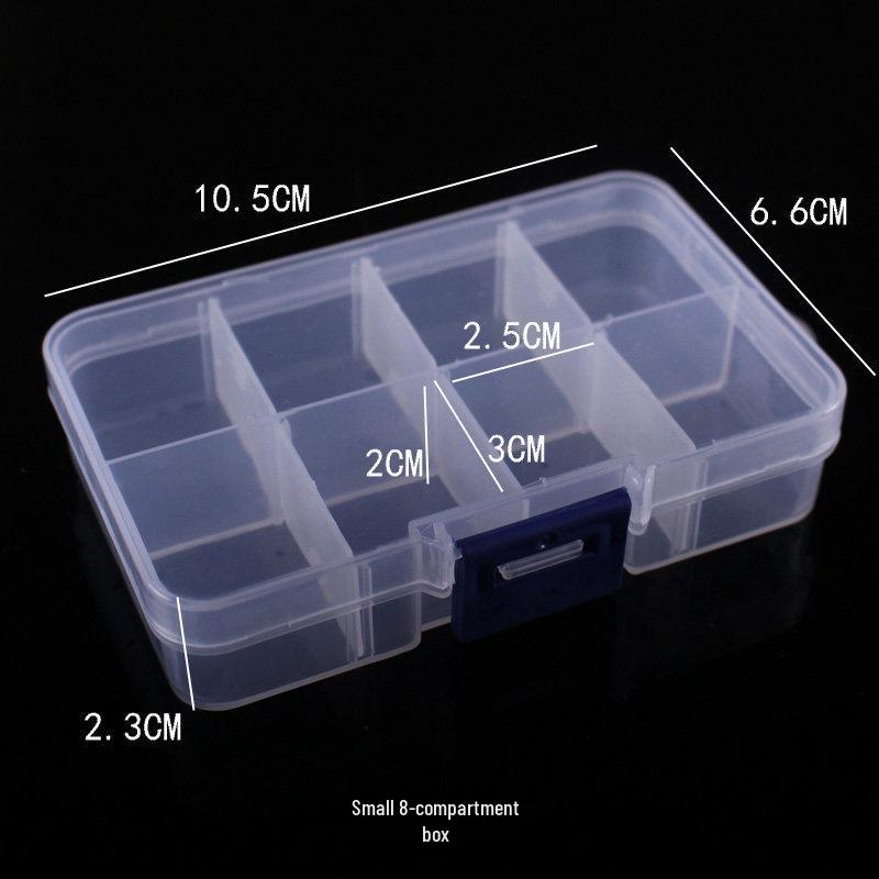 PP Transparent Dustproof Lock Box for Jewelry, Keys, Electronic Parts, and Ornaments