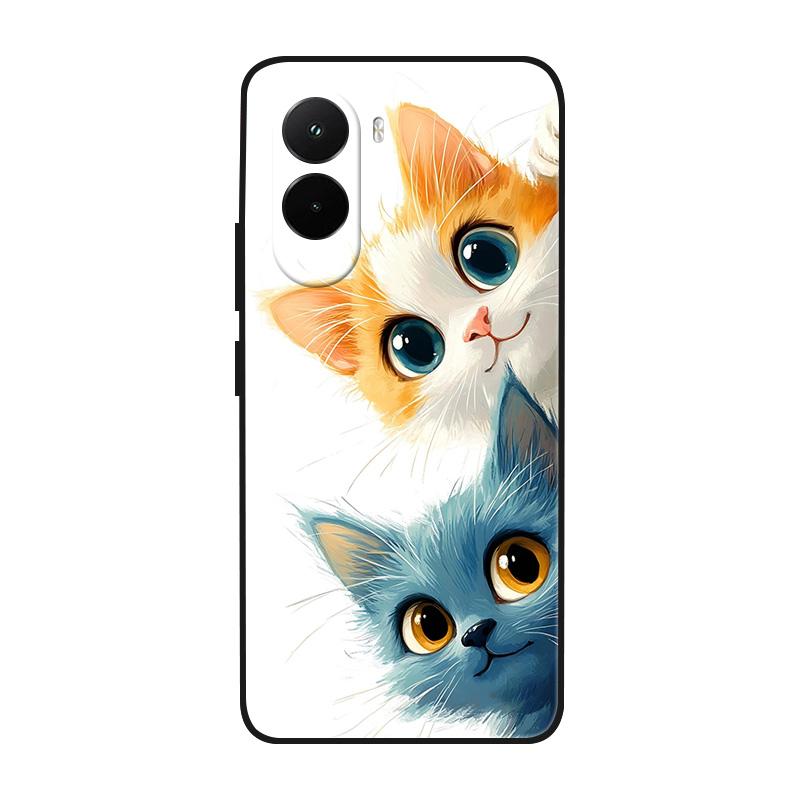 Etui na Poco M7 4G Fajne Malowane Marmurem Miękki Silikonowy Tylny Pokrowiec Na Xiaomi PocoM7 4G TPU Zderzak Fundas Poco M7 4G M 7 Coque