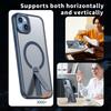 For iPhone 15 Plus Case Compatible with MagSafe Kickstand TPU + Acrylic Phone Cover