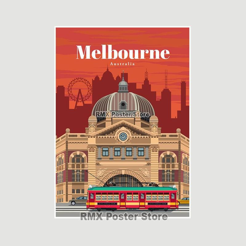 World Travel Minimalist  Posters New York London Paris City Poster White Paper Print Wall Art Decoration Picture Home Cafe Decor