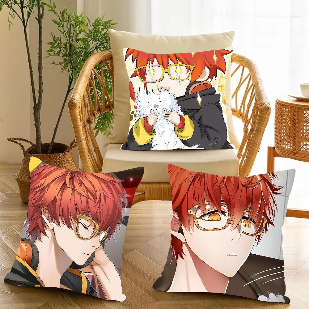 Hot Game M-Mystic Messenger 707 Pillow Case Suitable For Bedrooms Living Rooms Cars Home Decoration