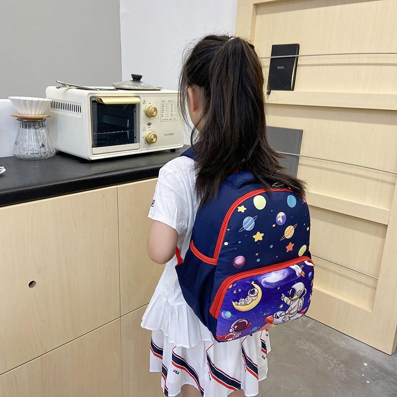 Adorable Dinosaur Cartoon Backpack Breathable Canvas For Kids Boys And Girls 2-6 Years