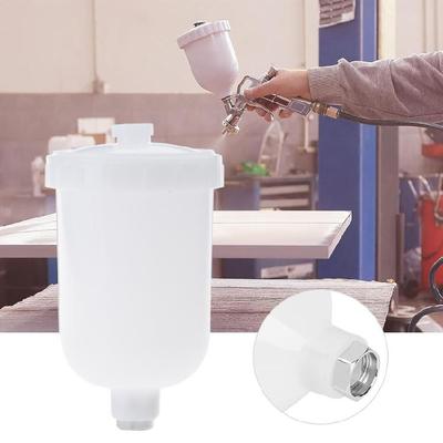 Plastic Sprayer Paint Cup Sprayer Cup Air Feed Thread Connector For Sprayer Part Paint Sprayer Pot 125ml 250ml