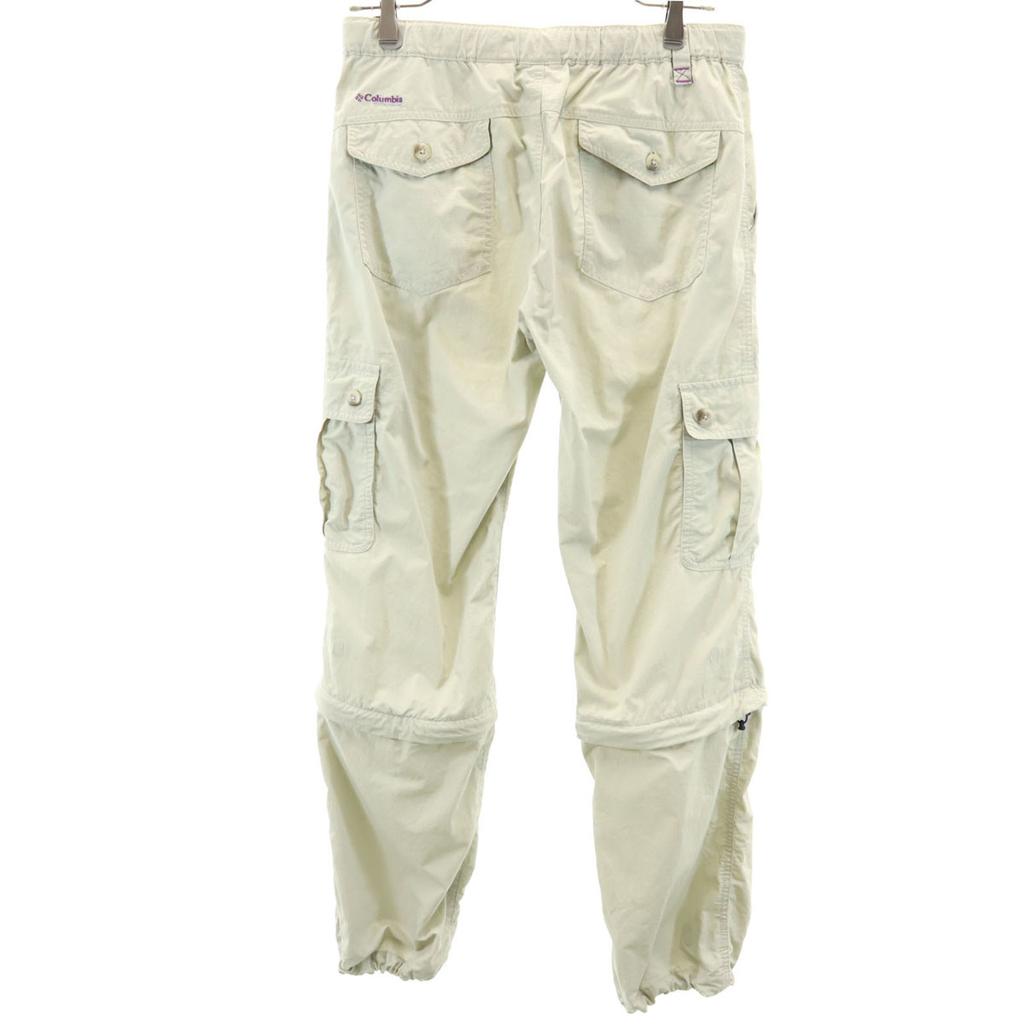 Columbia Outdoors Climbing Cargo Nylon pants L Beige 2WAY Women Used