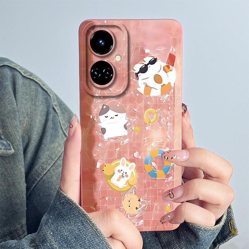 For Tecno Camon 19 CI6n / 19 Pro CI8 Phone Case Cover Silicone Sweet Painted Shell Cartoon Funda Printed Protective Casing Coque