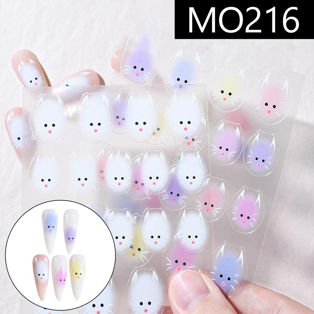 Котячі наклейки для нігтів для нейл-арту 3D котячі наклейки для нейл-арту для дизайну нігтів котячі наклейки для нігтів прикраси для нейл-арту