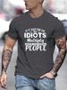 Summer Mens T-shirt Fashion Short Sleeve Men's 3D Letter Print Loose Large Casual Round Neck Short Sleeve T-shirt
