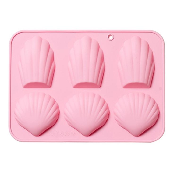 Mousses Cake Mold 6Cavity Madeleine Silicone Mold  Bakings Tool Easy to Clean