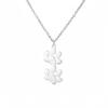 Collana con Ciondolo Impronta Zampa di Gatto Cartone Animato Carina Catena con Impronte di Zampe di Animale Stratificata Acciaio Inossidabile Regolabile Unisex Gioielli Delicati