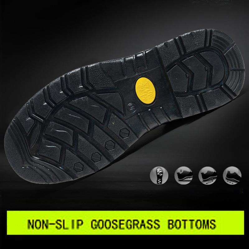 Oulylan Anti-sparking Welding Security Shoes Steel Toe Anti Smashing Safety Boots Men Puncture Proof Labor Footwear for Work