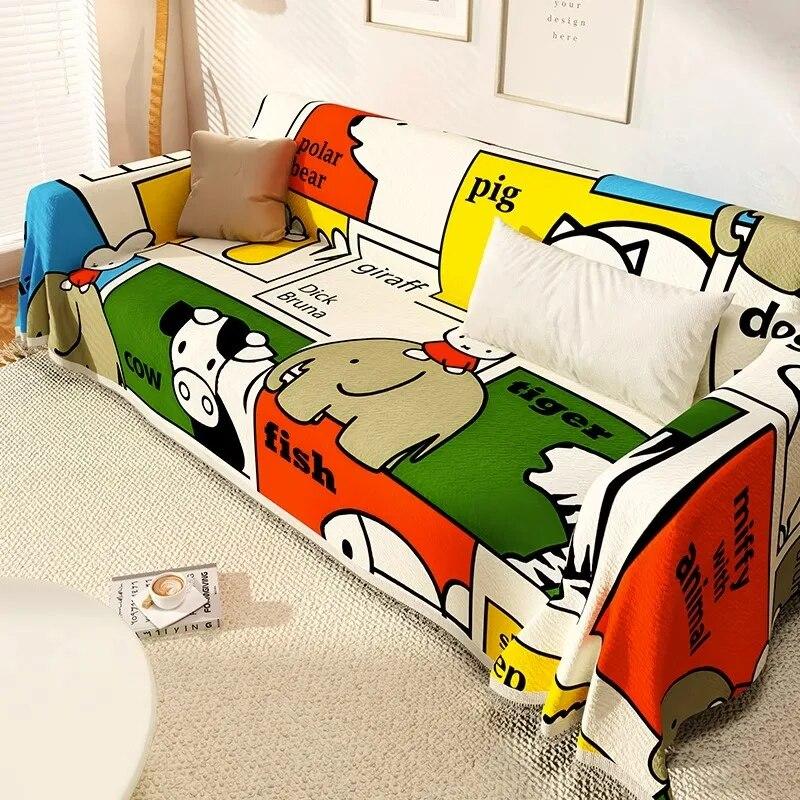 

Милые четыре сезона, универсальный простой диван Ins, ткань, полное покрытие, чехол для дивана, одеяло для трех человек 60x50cm