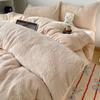 OEING Thickened Coral Fleece Bedding Set