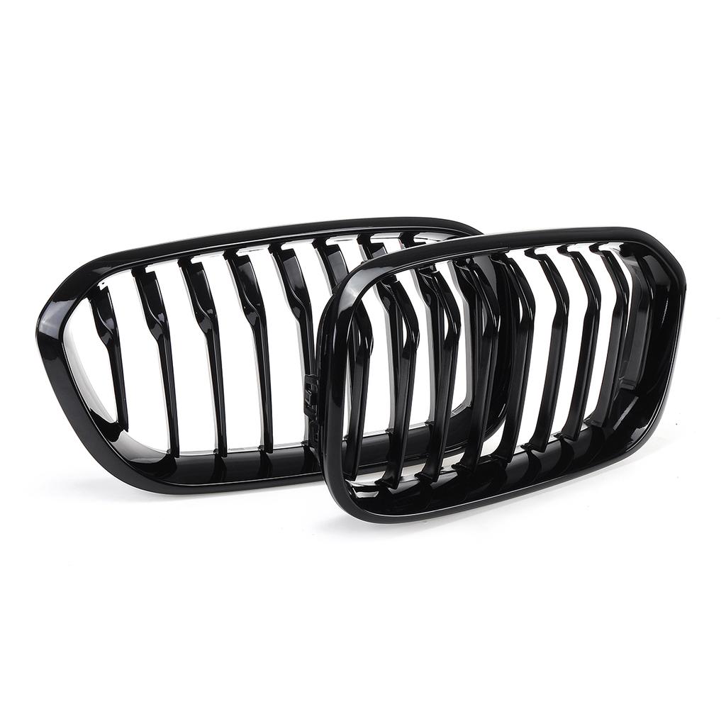 2015-2017 Front Bumper Kidney Grill Grille Glossy Black Racing Grille Sports Slat For BMW F20 F21 120i 1 Series 2015 2016 2017