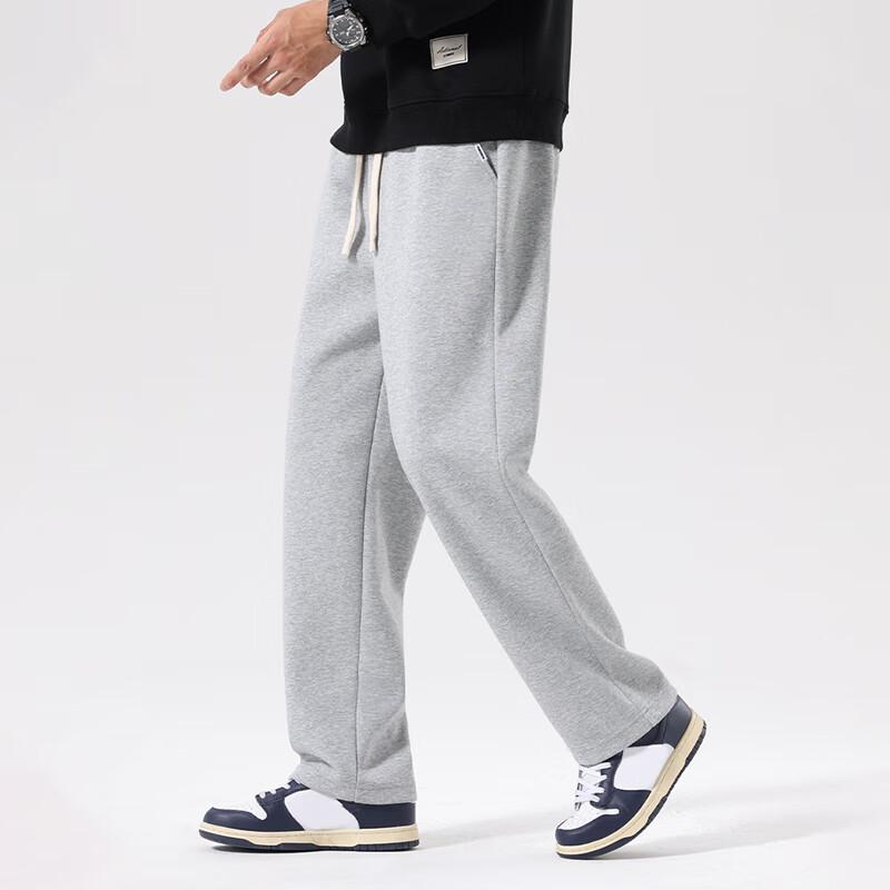 Fingercroxxit Men's Heavyweight Straight-Leg Casual Pants