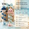 Boho styl Nástěnná dekorace Mořské zvířátko Špirálový háčkovací set, DIY pobřežní ozdoba Řemeslo pro začátečníky Ručně vyrobený dárek pro maminky Sada s přízí