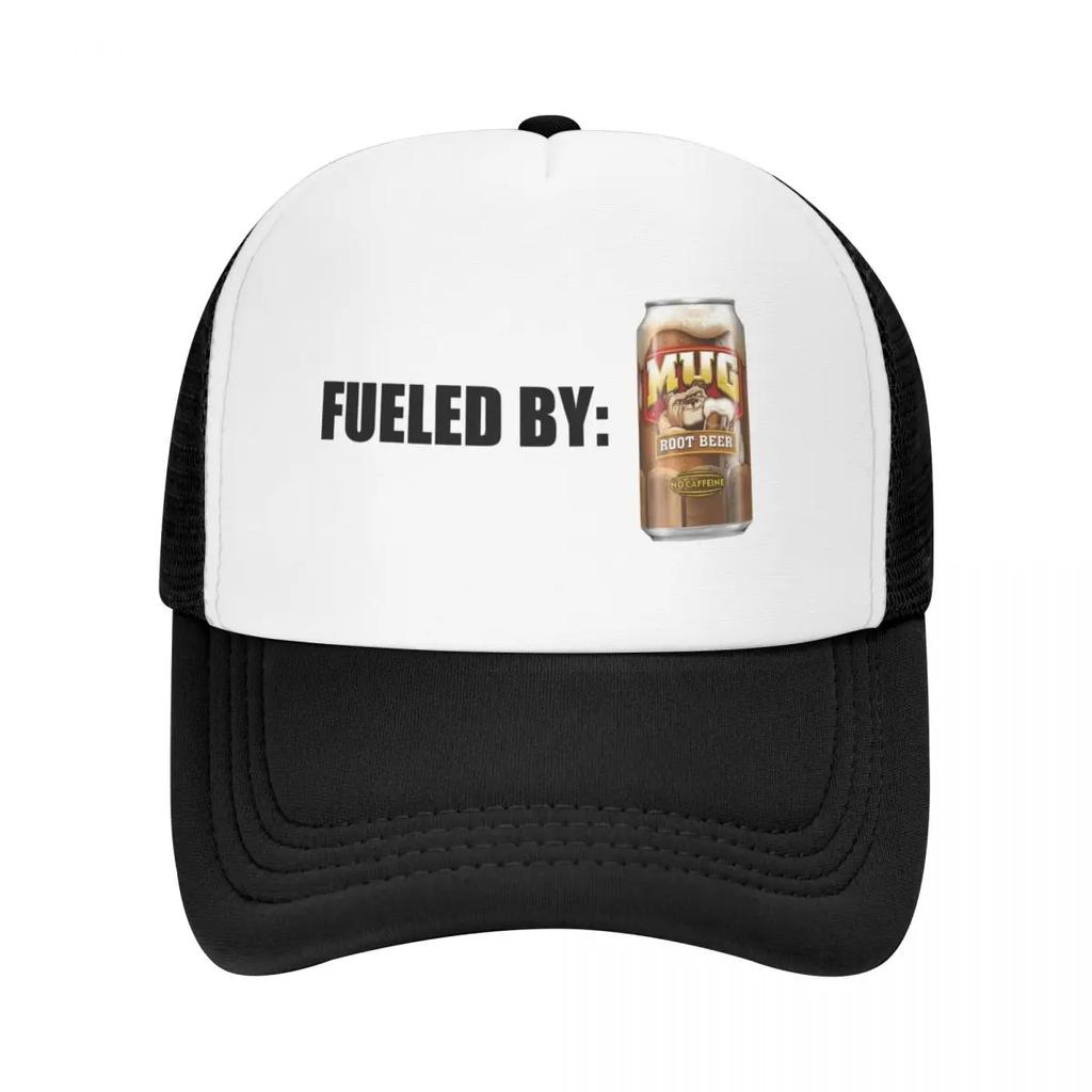 Fueled By MUG root beer Baseball Cap Hat Man For The Sun Fashion Beach Hat Unisex Christmas Hat Women's Golf Wear Men's