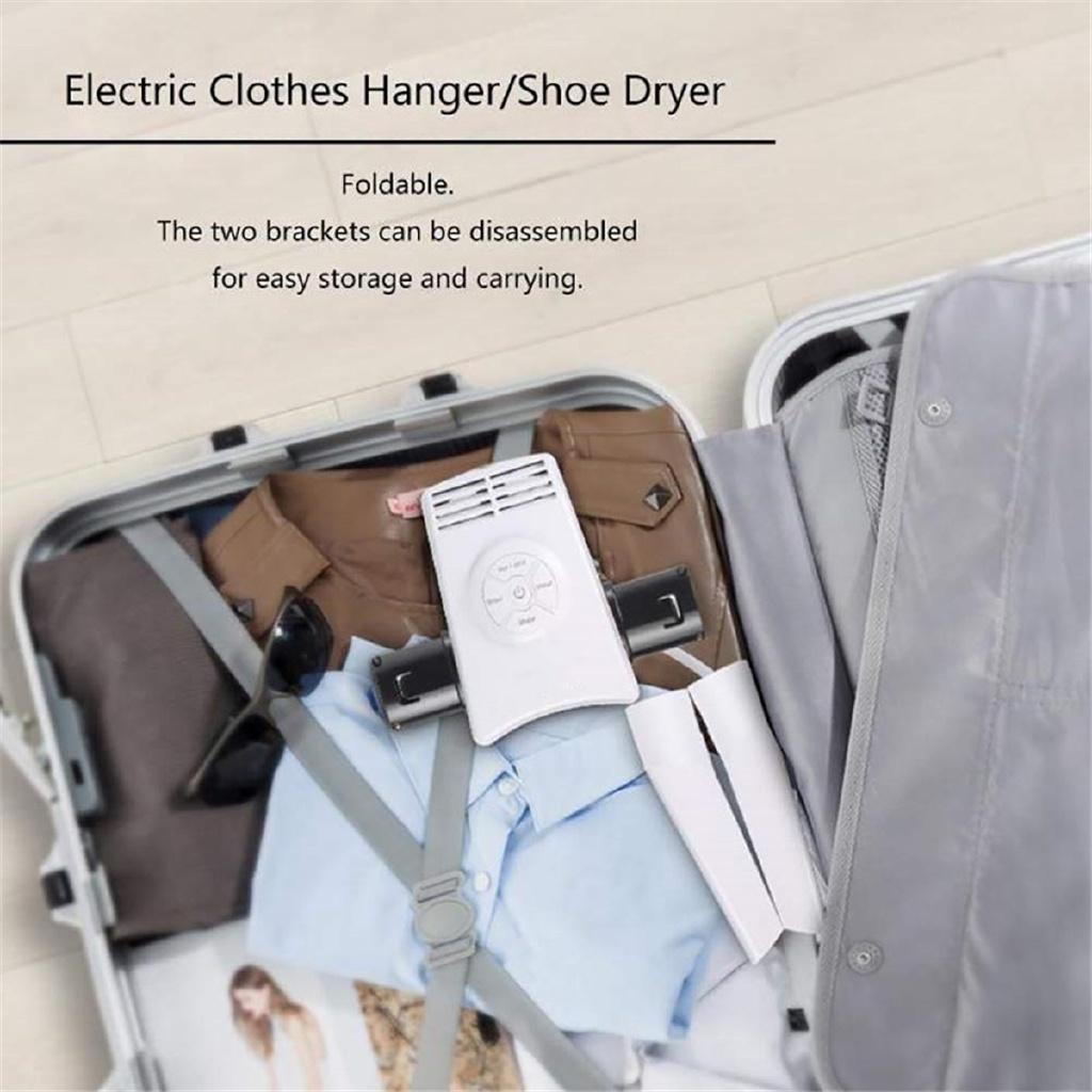 Portable Clothes Hangers Electric Clothes Dryer Smart Shoes Dryer Rack Hot&Cold Dual-use Home Travel Rack Hangers US/EU