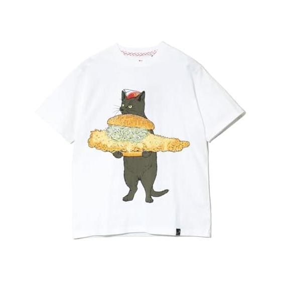 (Go slow caravan) go slow caravan DOMDOMGSC USA/C battered butterfish cat short sleeve T-shirt (341962)