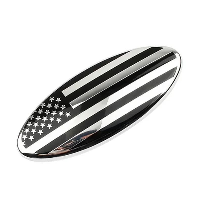LLI6 17.5/23CM Car Head Cover Emblem Rear Cover Sticker Decoration for Ford Mondeo Fusion Focus Fiesta Kuga Edge Transit Ecosport